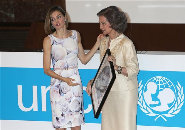 reina letizia y reina sofía premio unicef