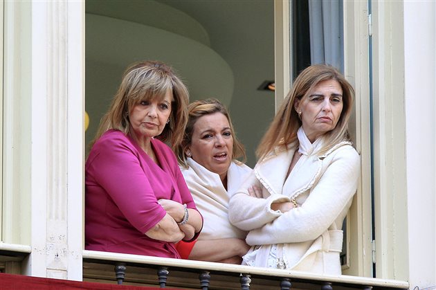 Araceli Campos con María Teresa y su sobrina Carmen en 2011