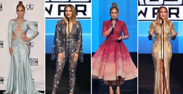Todos los looks de Jennifer Lopez en los 'American Music Awards'