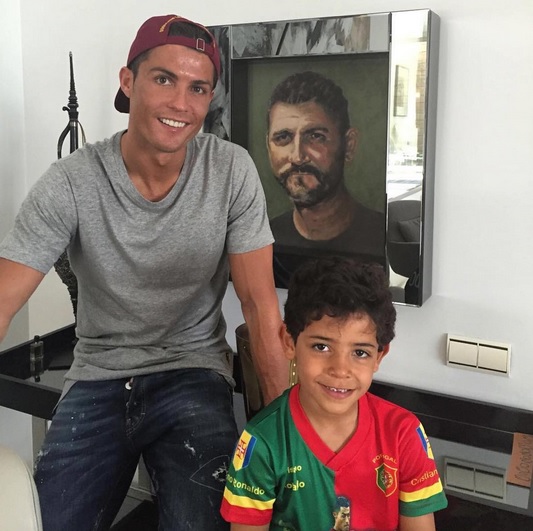 Cristiano Ronaldo y su hijo, Cristiano Jr