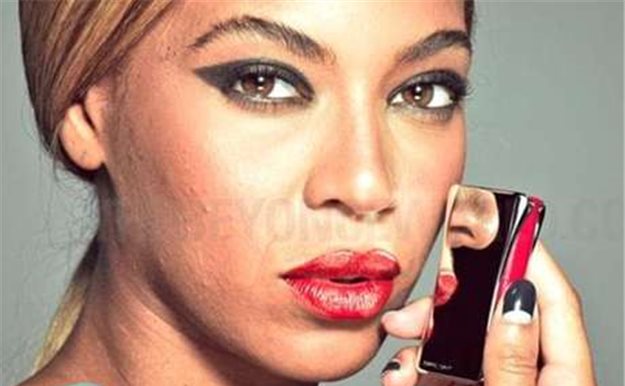 Se filtran unas fotos de Beyoncé sin retocar para una marca cosmética