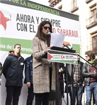 Clara pidió el referendum para el pueblo saharaui
