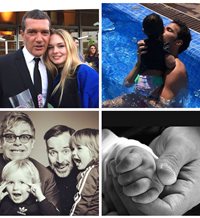 Papás e hijos famosos celebran el Día del Padre
