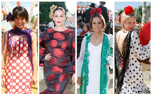 Las famosas más flamencas ya están en la Feria de Abril