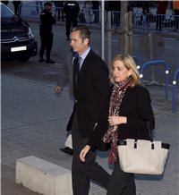 Infanta Cristina y Urdangarín llegan al juicio por el caso Noos