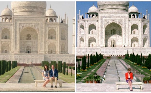 Kate y Guillermo se hacen la misma foto que Lady Di en el Taj Mahal