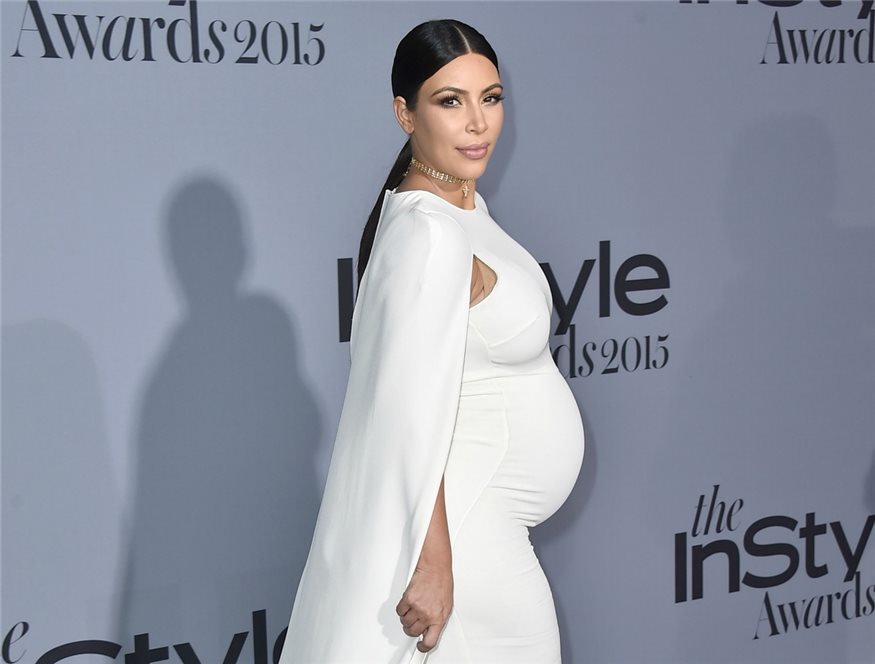 Kim Kardashian, embarazada de ocho meses