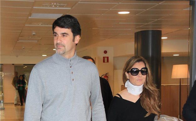 María José Campanario recibe el alta, tras haber sido operada de una hernia 