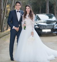 Marc Bartra y Melissa Jiménez, todo sobre su romántica boda