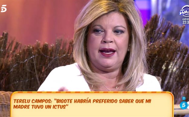 Así contó María Teresa Campos a Bigote Arrocet que había sufrido un ictus