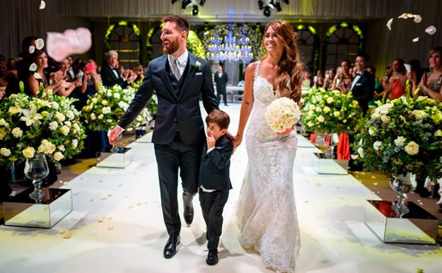 Leo Messi comparte las fotos privadas de la boda