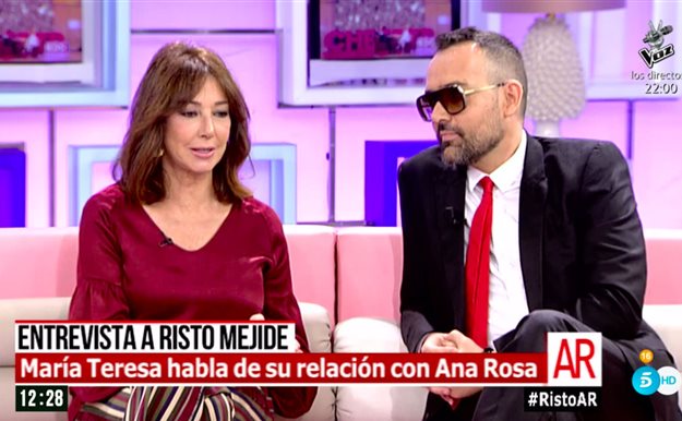 Ana Rosa Quintana confiesa a Risto lo que más miedo le da del mundo