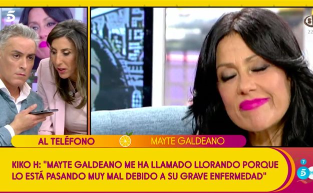 Maite Galdeano al límite y entre lágrimas: "Estoy muy enferma y no puedo con los ataques a Sofía"