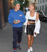 Justin Bieber y Hailey Baldwin en Nueva York