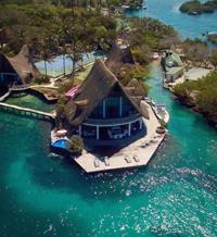 Un hotel situado en una isla privada