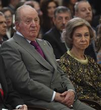 El rey Felipe VI, Juan Carlos I y la reina Sofía