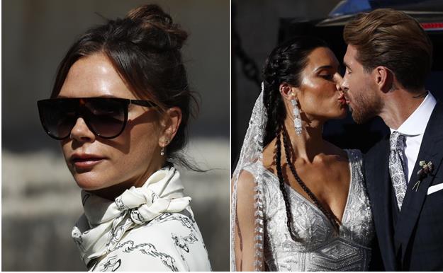 Victoria Beckham 'se mofa' de una fotografía inédita de la boda de Pilar Rubio y Sergio Ramos