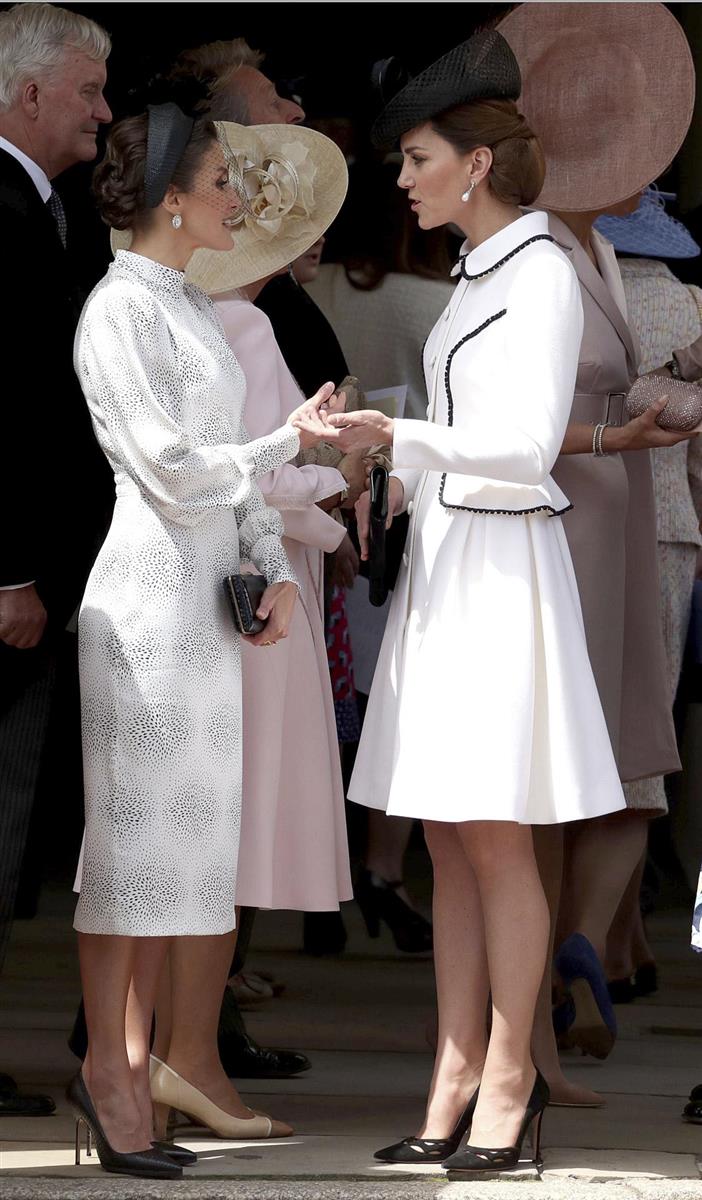 Kate Middleton y la reina Letizia