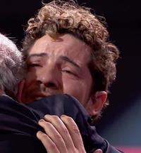 David Bisbal, llorando en la final de la 'La Voz Senior'