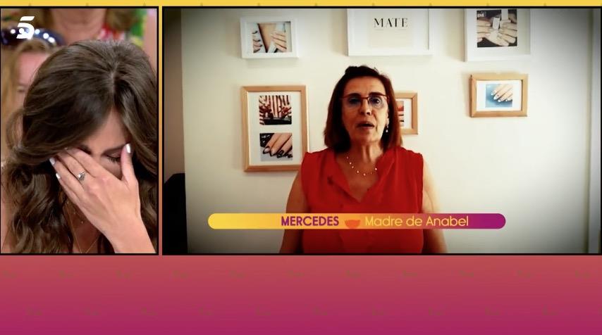 Mercedes parece en televisión por su hija Anabel Pantoja
