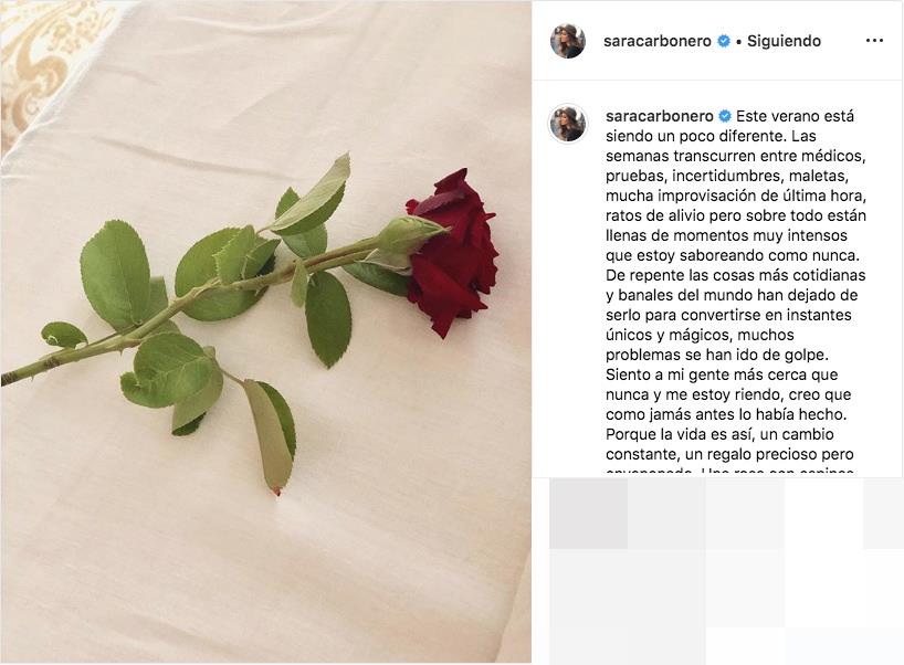 Sara Carbonero mensaje
