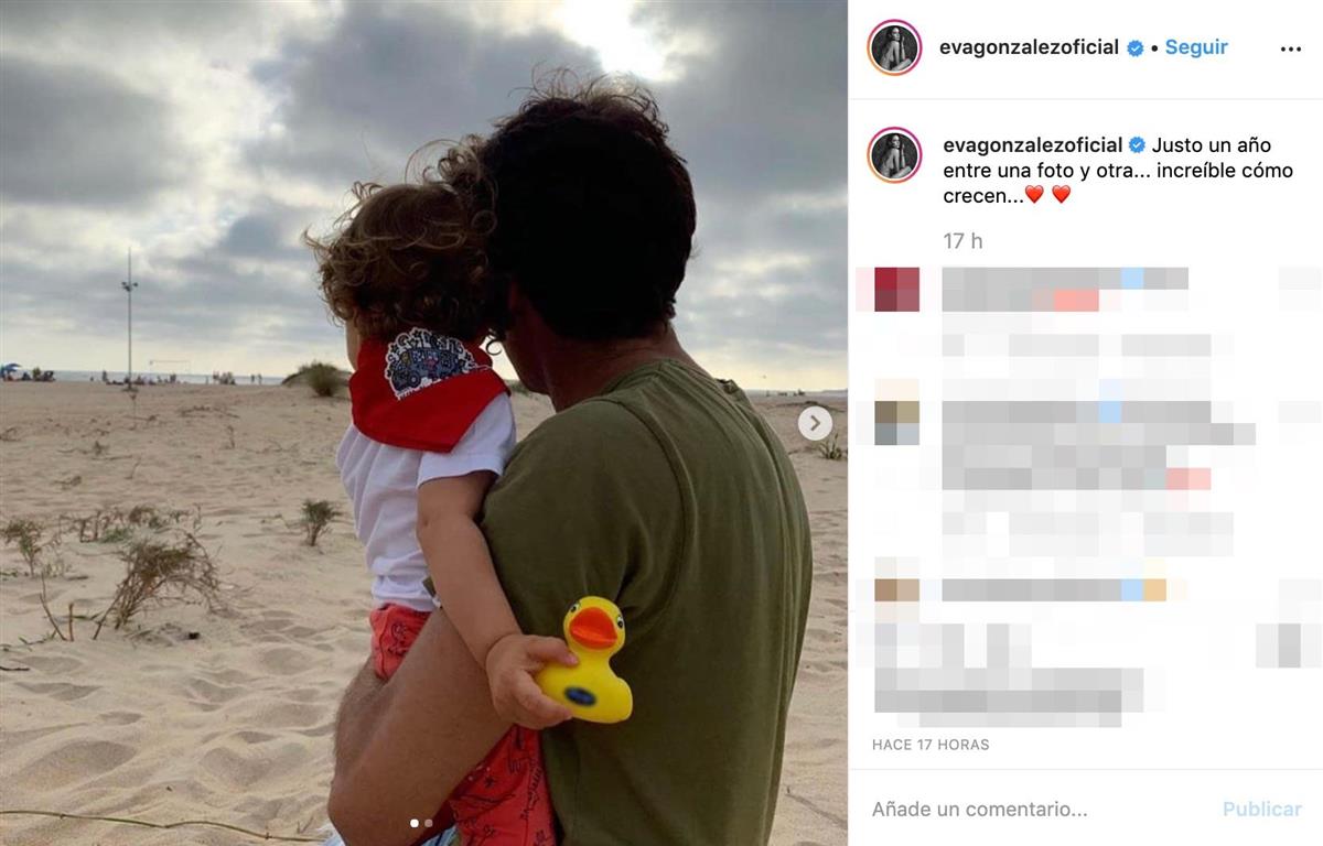 Eva González muestra cómo ha crecido su hijo con una preciosa foto con Cayetano