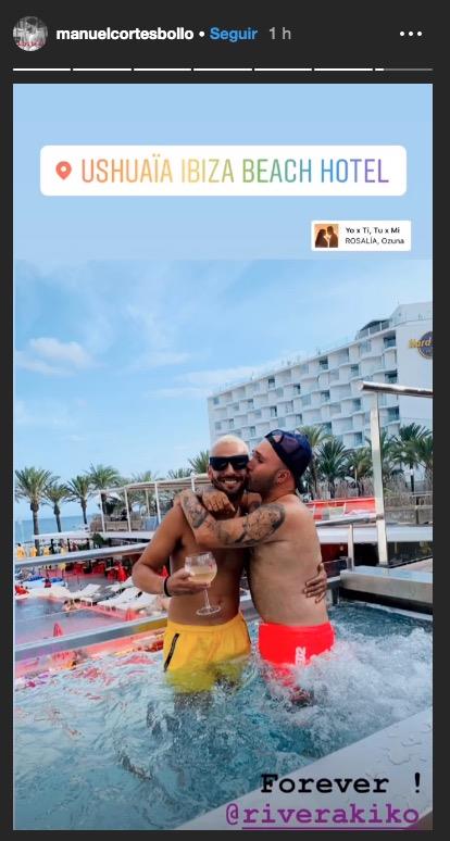 Captura de pantalla 2019-09-02 a las 23.45.13. Manuel Cortés y Kiko Rivera en Ibiza