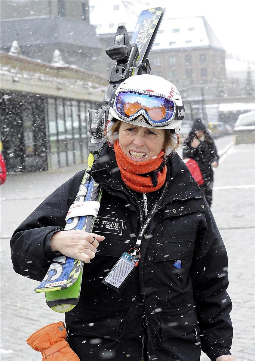 Mercedes Milá, muy aficionada al esquí