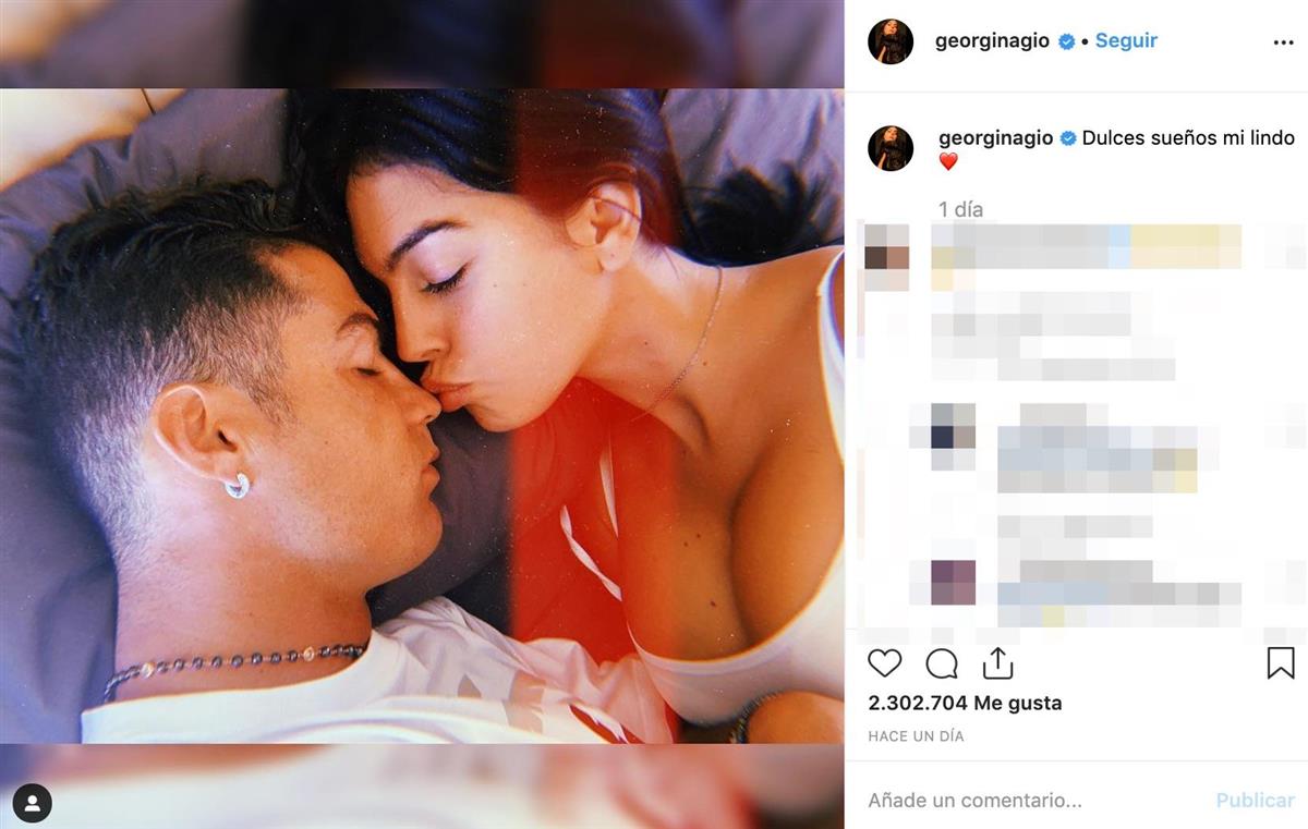 La romántica escena de Georgina Rodríguez con Cristiano Ronaldo