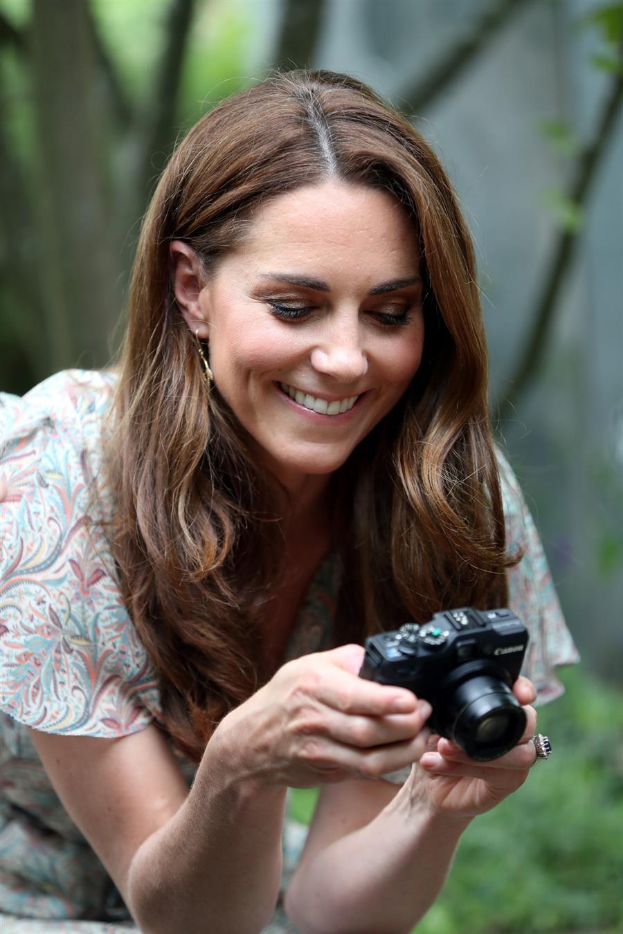 Kate Middleton con la cámara de fotos