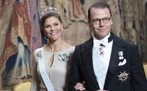 La Casa Real sueca se viste de gala en el Palacio Real de Estocolmo