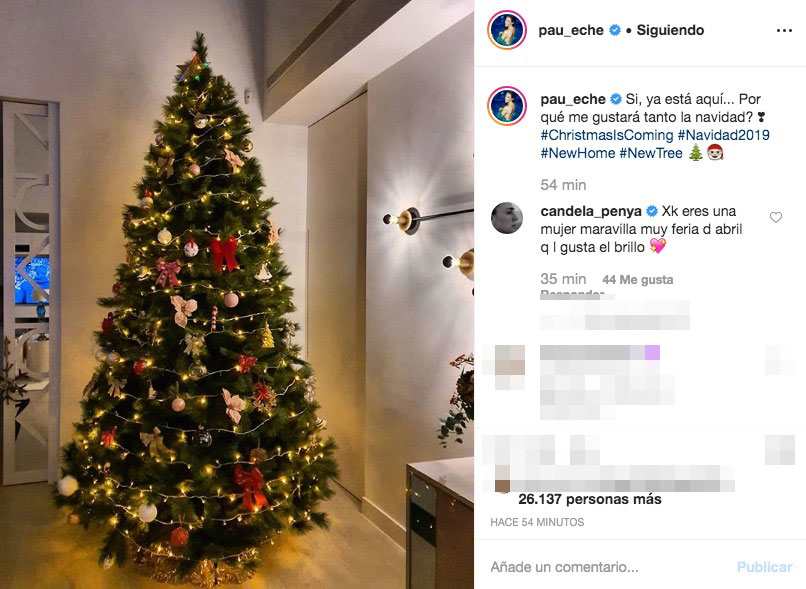 El árbol de Navidad de Paula Echevarría 