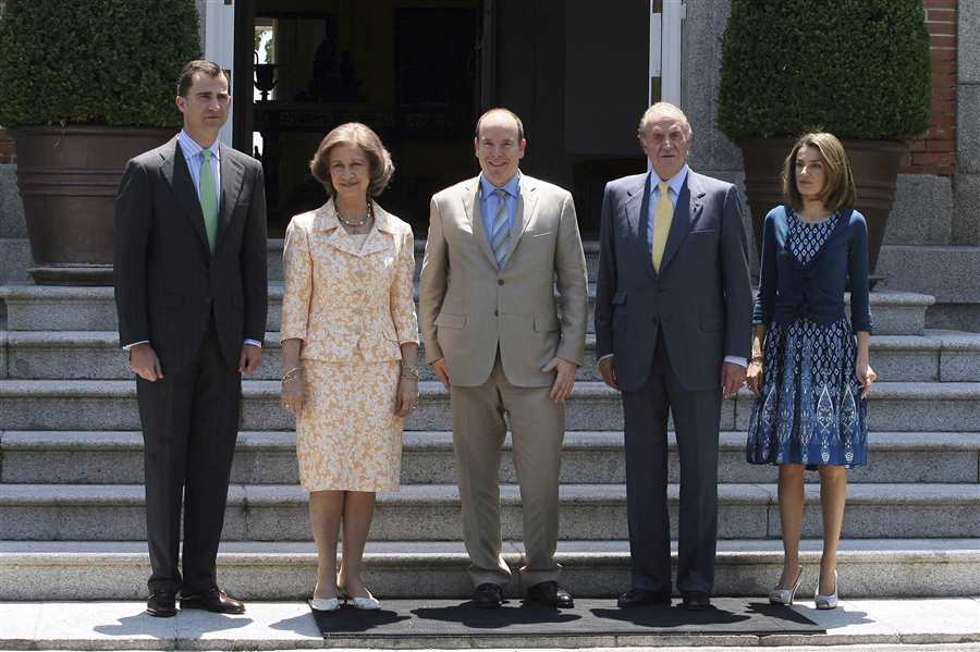 Familia Real española y Alberto de Mónaco