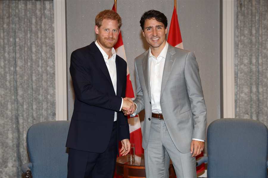 Justin Trudeau y Harry