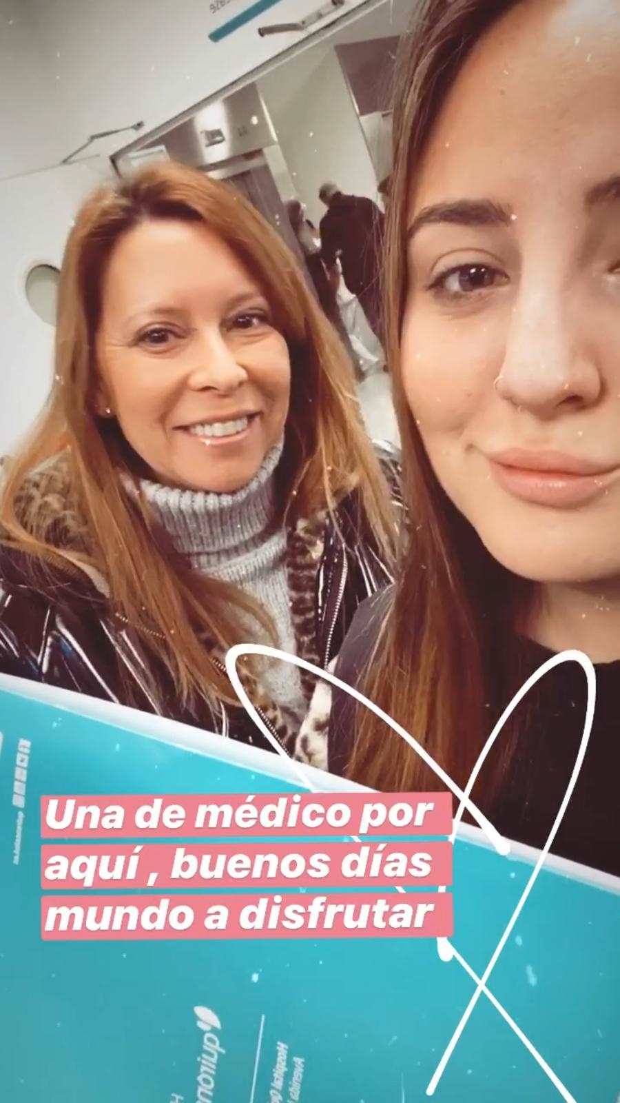 Rocío Flores, ingresada en el hospital