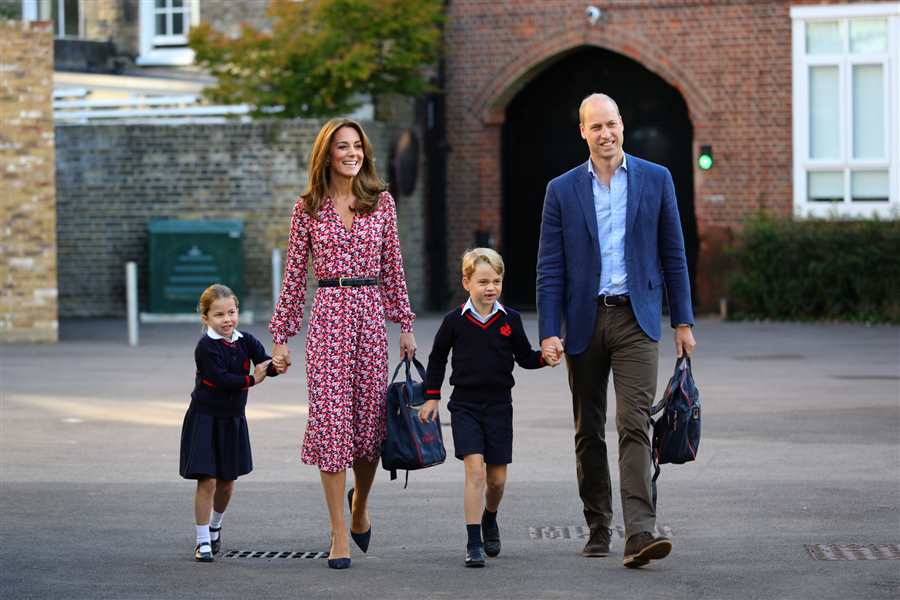 Kate, Guillermo, George y Charlotte
