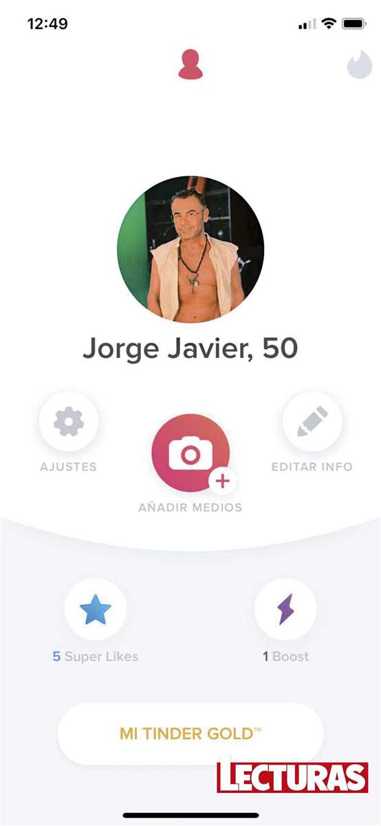 Perfil Tinder Jorge Javier Vázquez