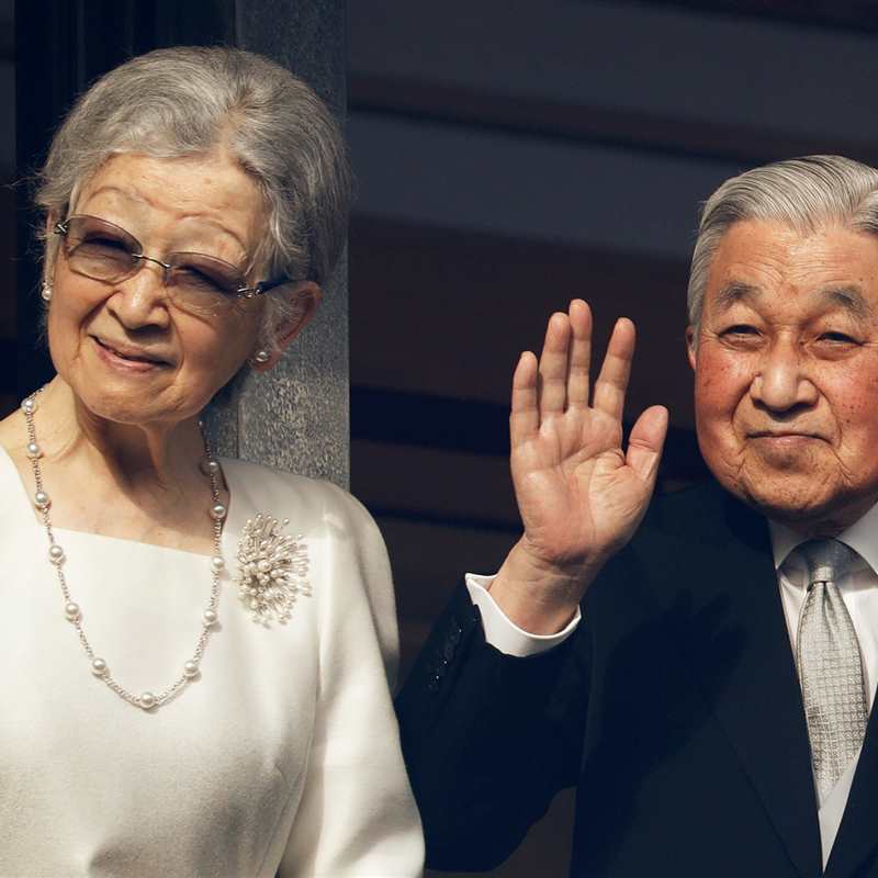 Akihito y Michiko de Japón