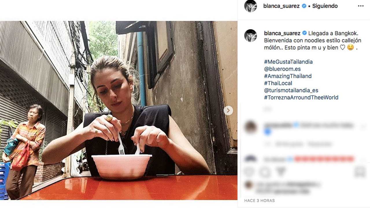 Blanca Suárez no le teme al coronavirus y viaja a Tailandia