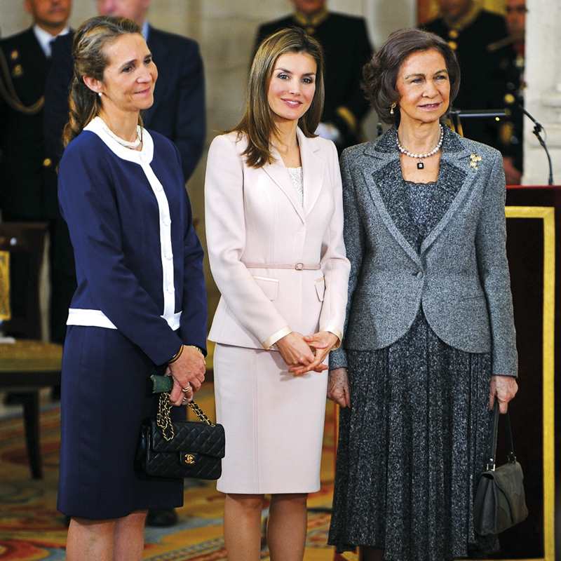 infanta Elena, reina Letizia y reina Sofía