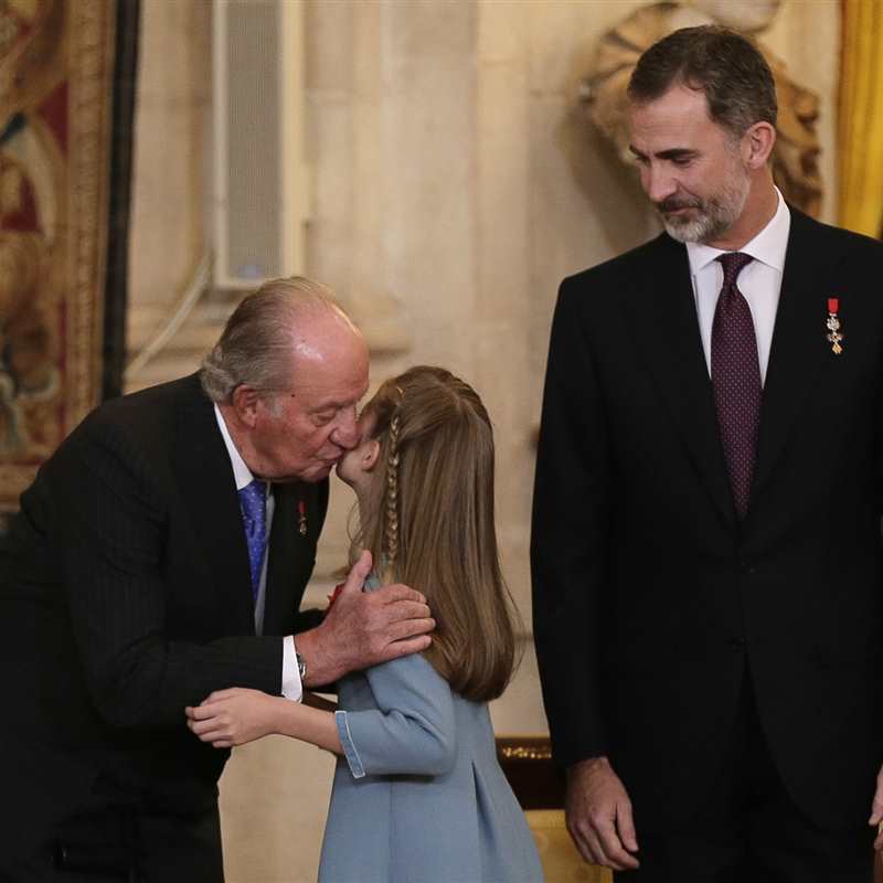 Juan Carlos, Leonor y Felipe