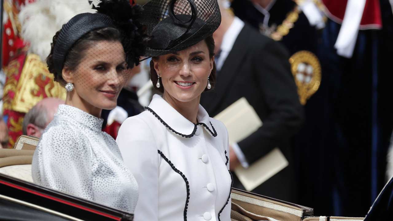 La reina Letizia y Kate Middleton protagonizan una coincidencia con mucho estilo