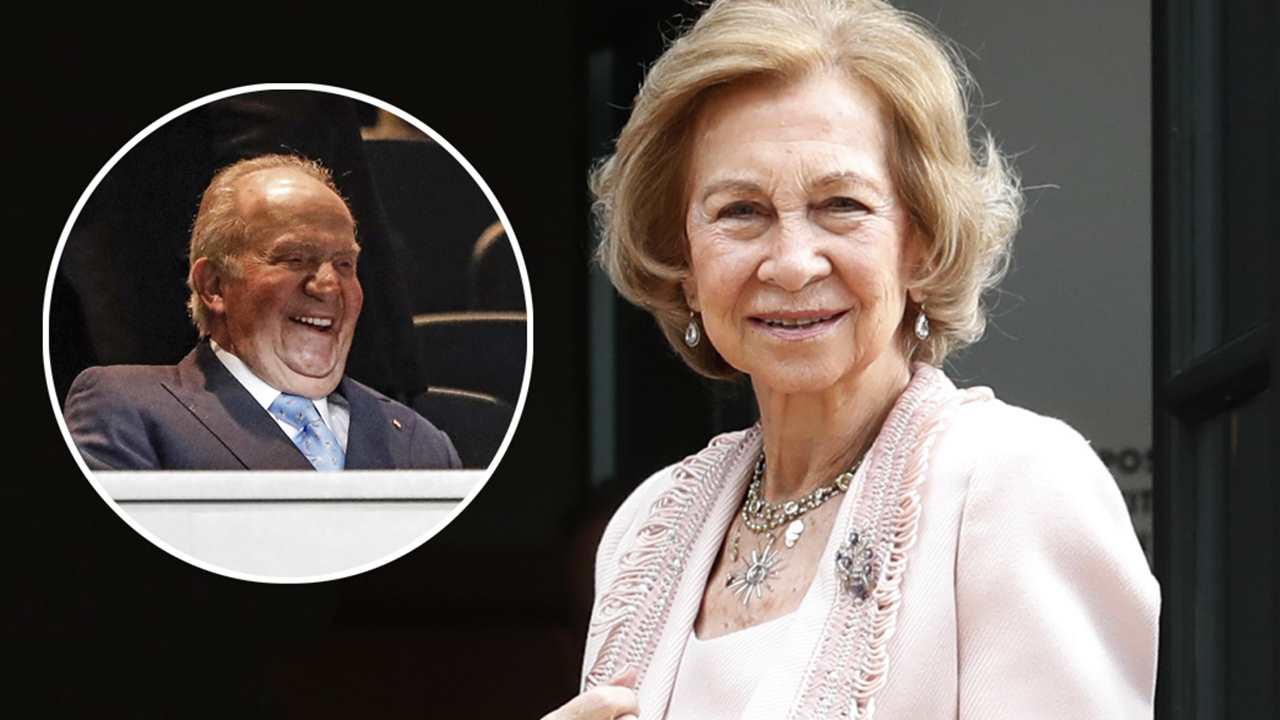 El romántico gesto de la reina Sofía a Juan Carlos mientras él se divierte en el fútbol