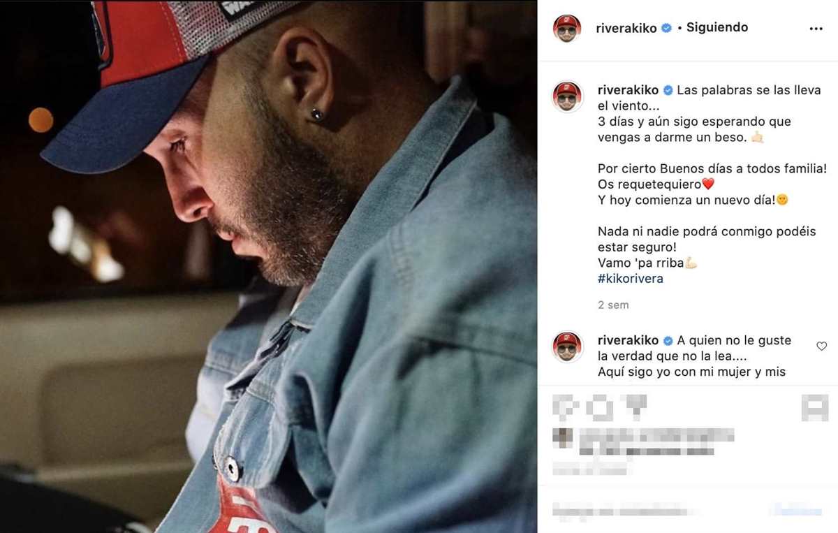 Kiko Rivera en una imagen de Instagram