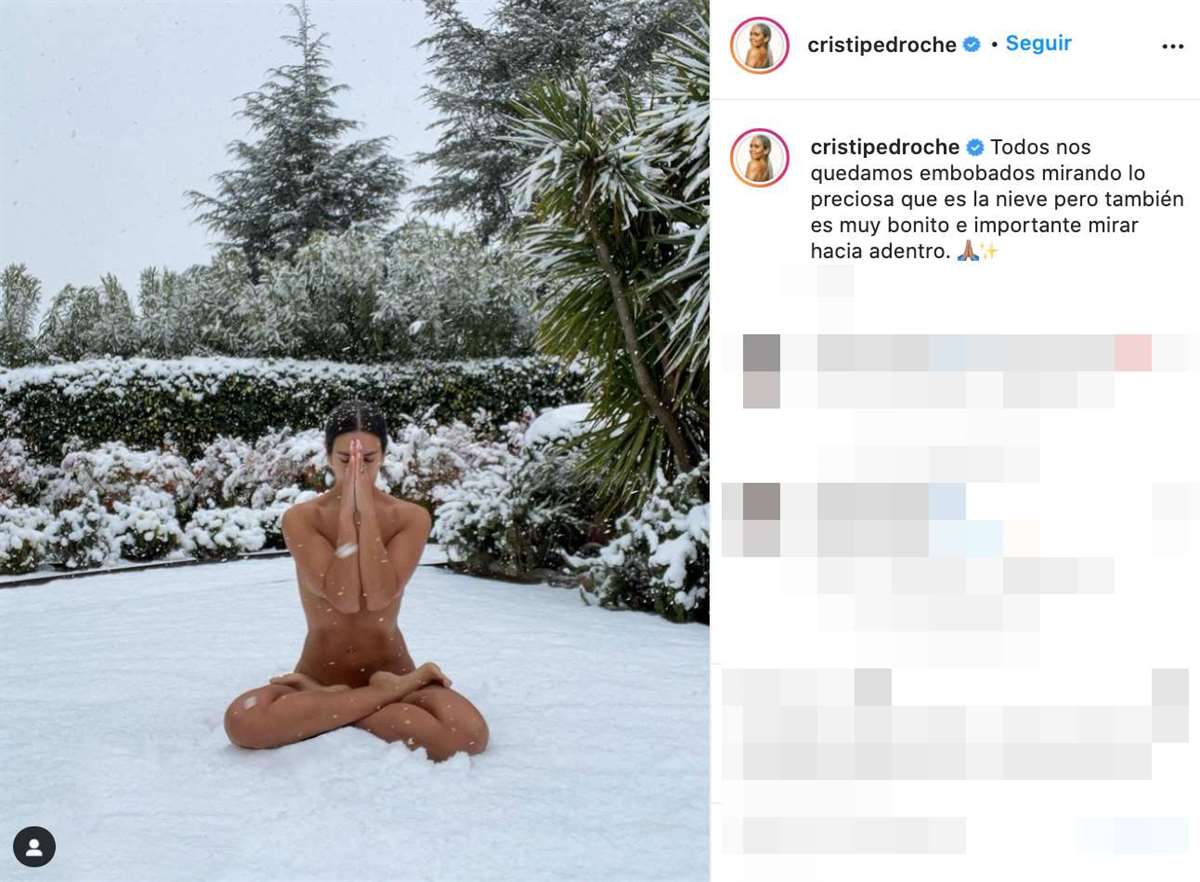 Cristina Pedroche nieve