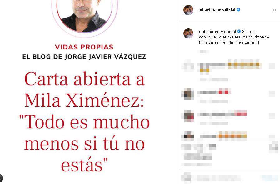 Mila Ximénez responde a Jorge Javier