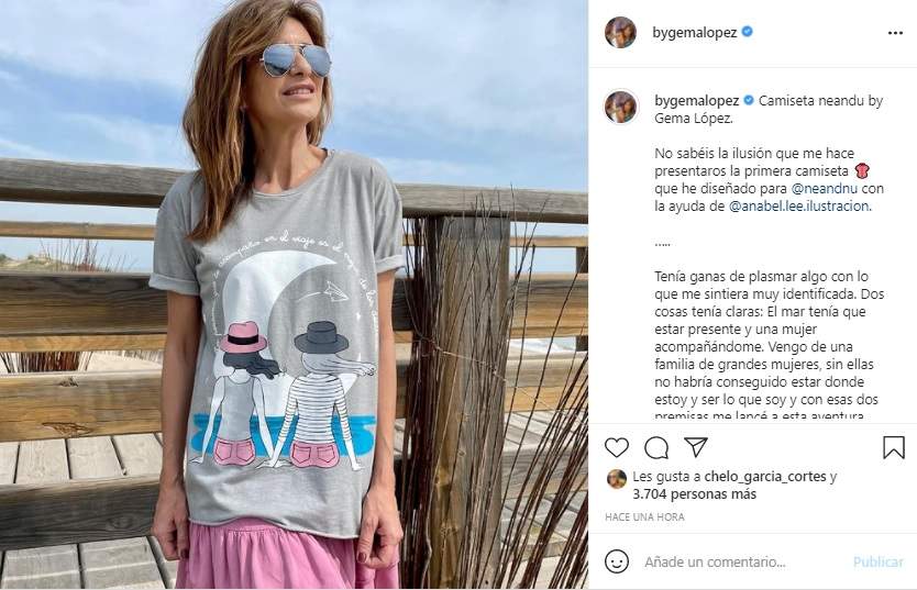 gema lópez diseña su propia camiseta