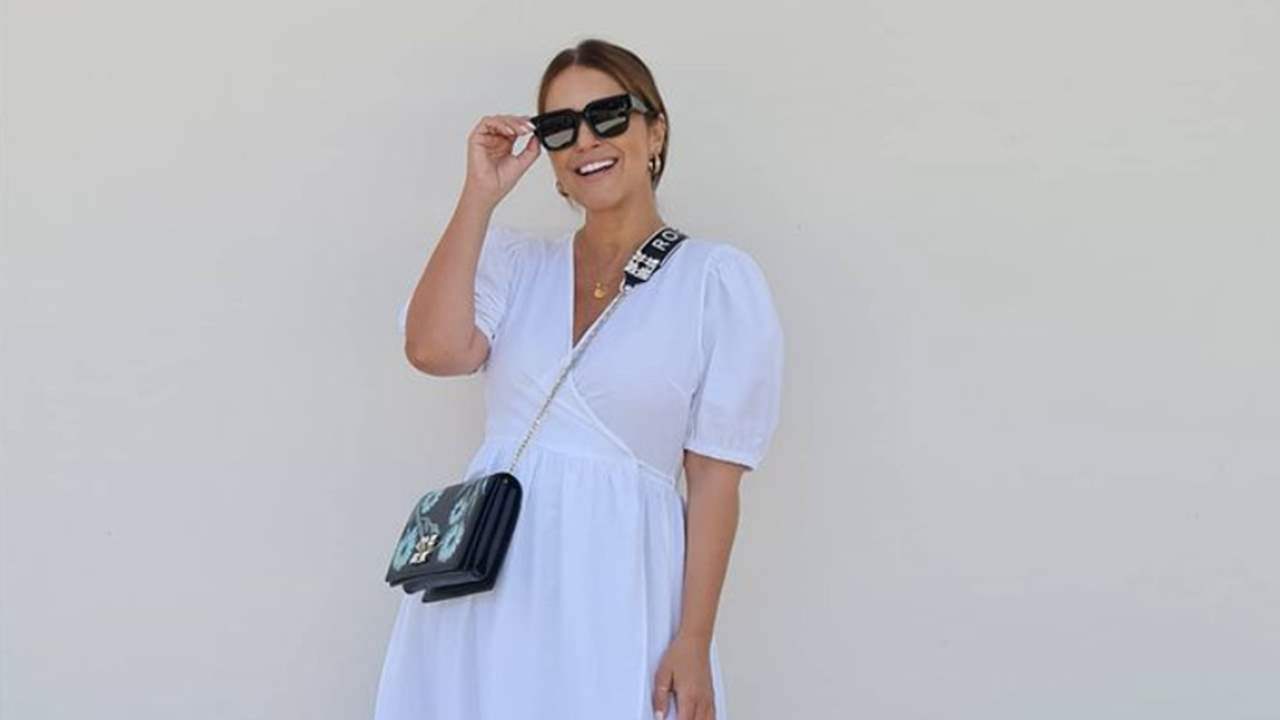 Paula Echevarría tiene la versión 'low cost' del tipo de vestido que más gusta a la reina Letizia en verano
