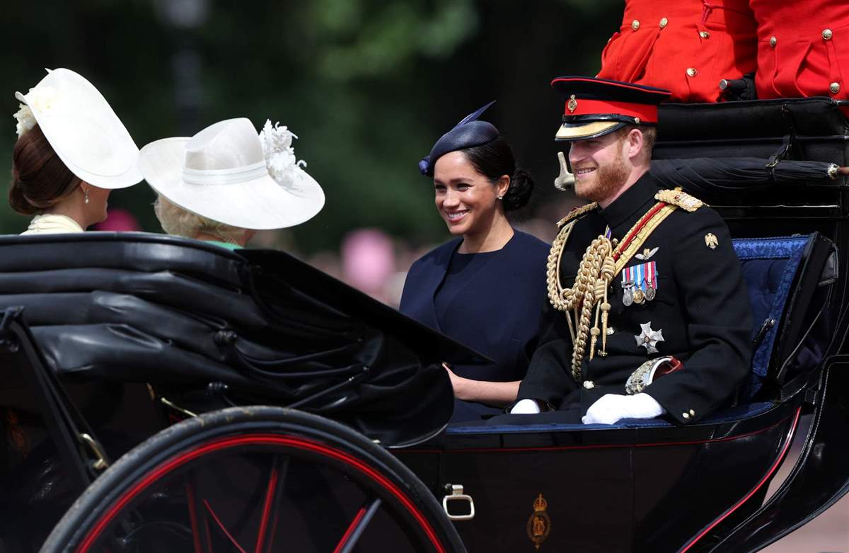 Harry Meghan Trooping the Colour