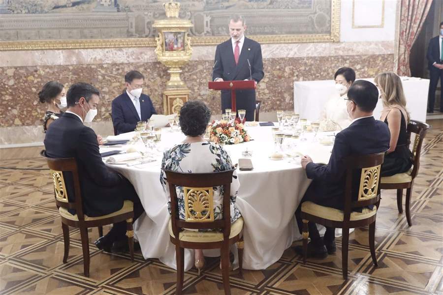 Cena de gala presidente de Corea del Sur